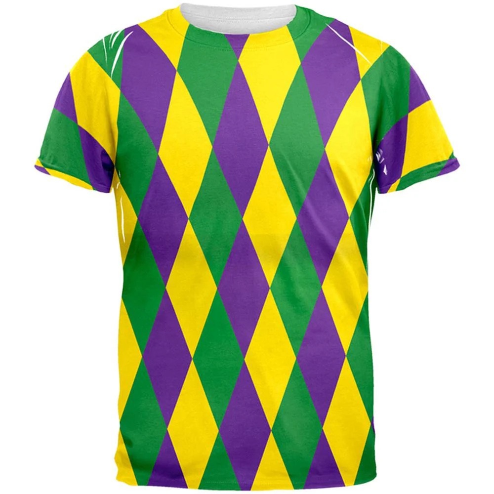 Old Glory Mardi Gras Jester Adult T-shirt, SZ: XL, NWOT